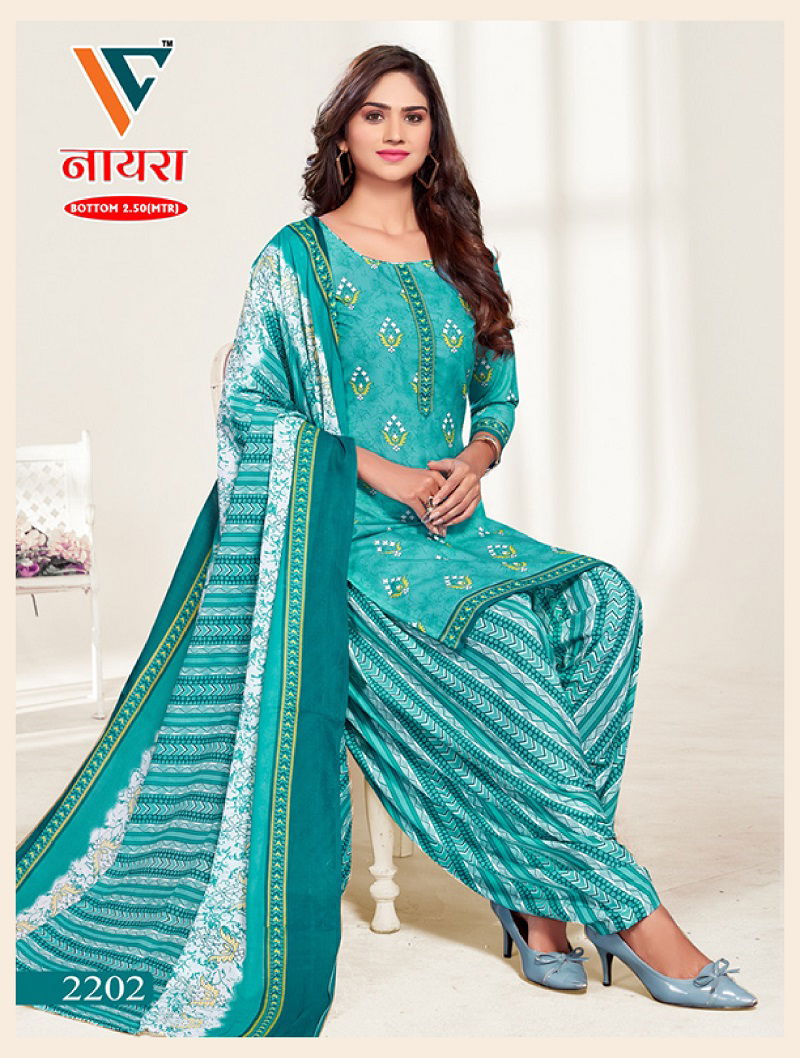 C Nayra Vol 22 By Vandana Cotton Printed Dress Material Wholesale Online
